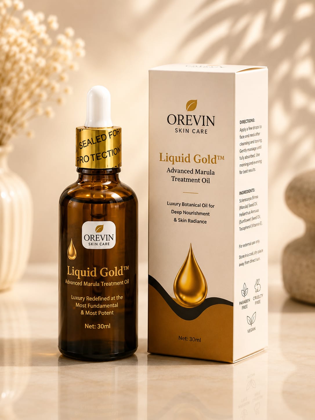 Orevin Liquid Gold™ Advanced Marula Treatment Oil – 30ml
