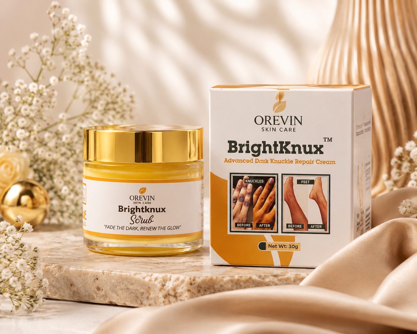 Orevin BrightKnux™ Polishing Scrub